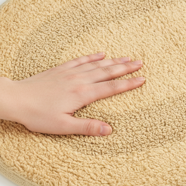 Ablon Cotton Bath Mat - 40x60cm, Beige