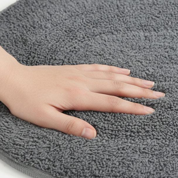 Ablon Cotton Bath Mat - 40x60cm, Grey