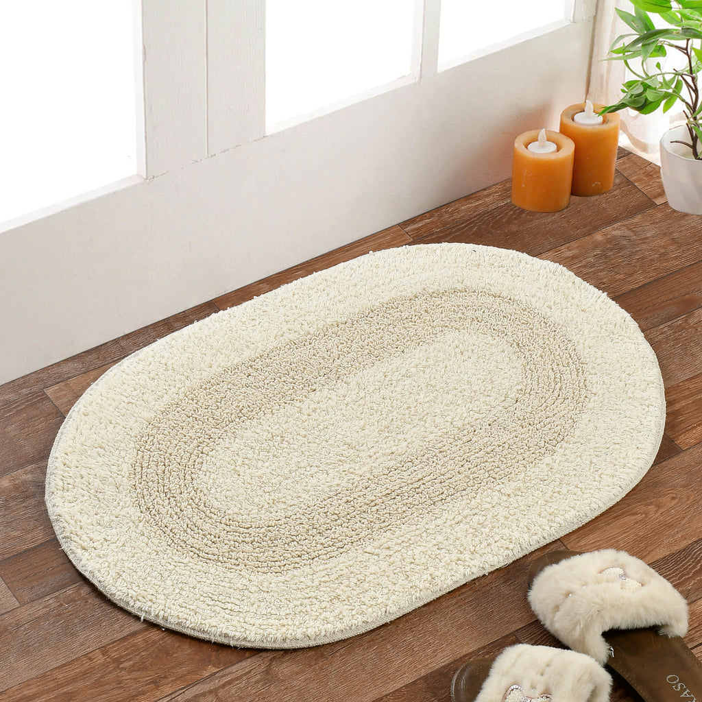 Ablon Cotton Bath Mat - 40x60cm, Ivory
