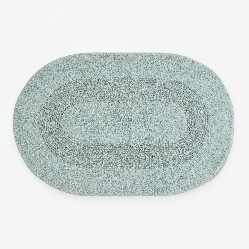 Ablon Cotton Bath Mat - 50x80cm, Light Blue