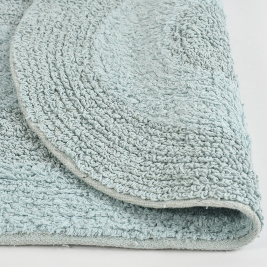 Ablon Cotton Bath Mat - 50x80cm, Light Blue