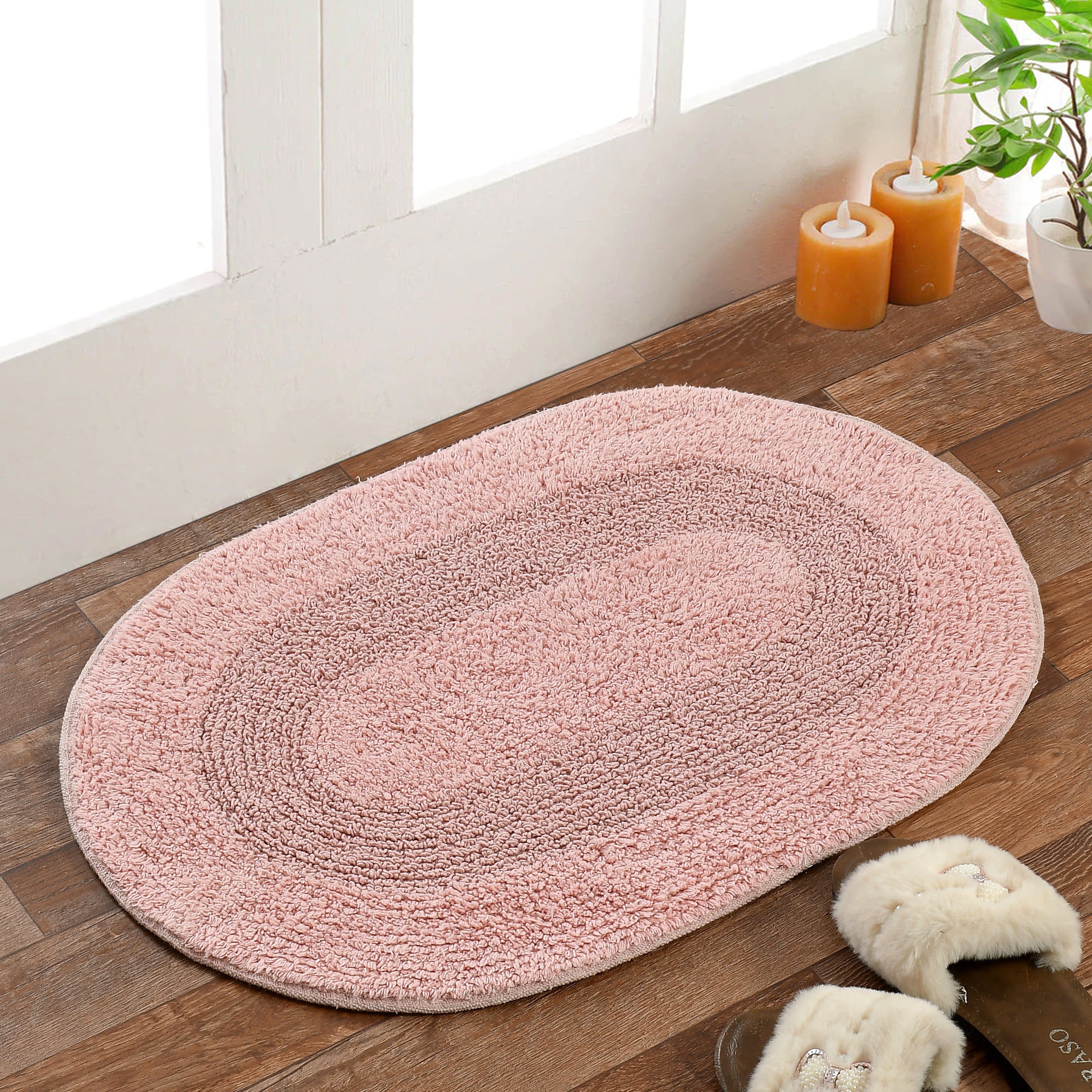 Ablon Cotton Bath Mat - 50x80cm, Pink