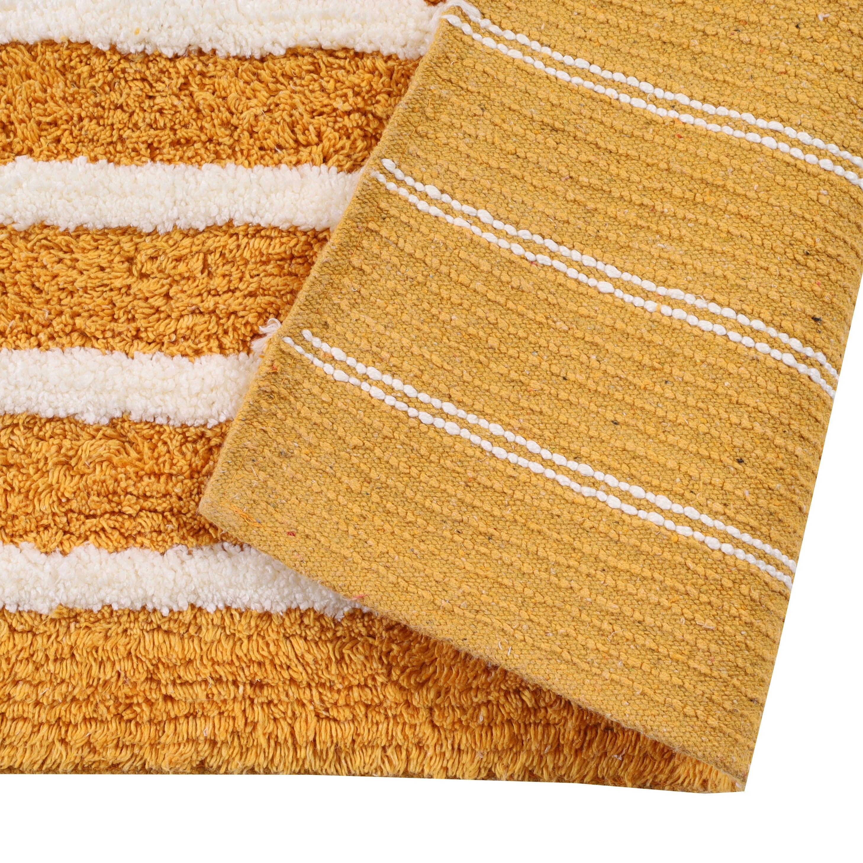 Linnea Cotton Bath Mat with Anti-Slip - 40x60cm, Gold