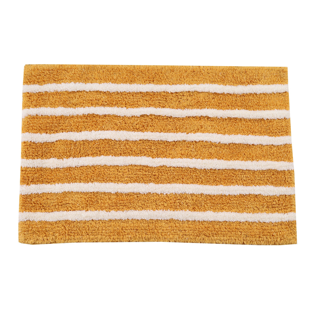 Linnea Cotton Bath Mat with Anti-Slip - 70x120cm, Gold