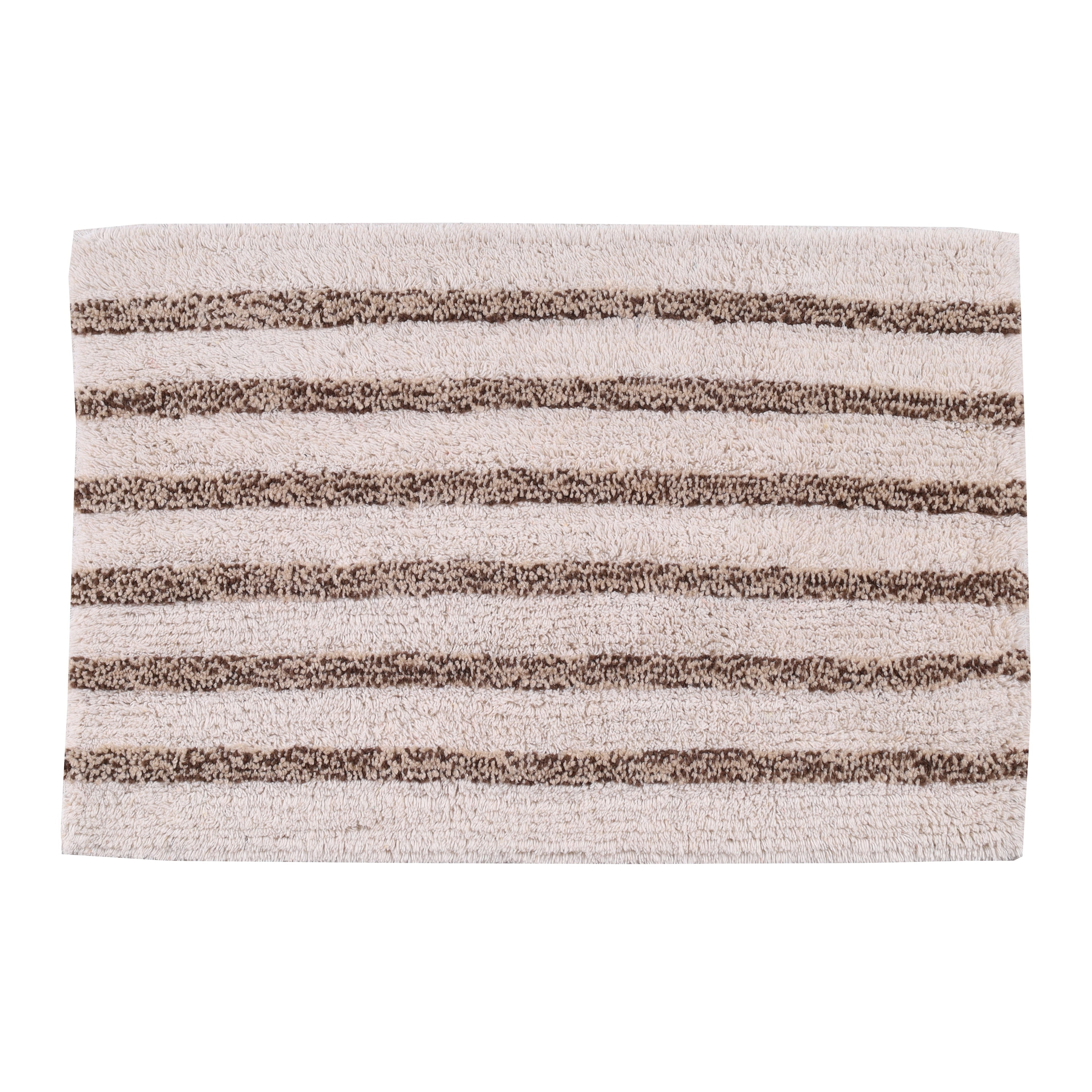 Linnea Cotton Bath Mat with Anti-Slip - 40x60cm, Ivory