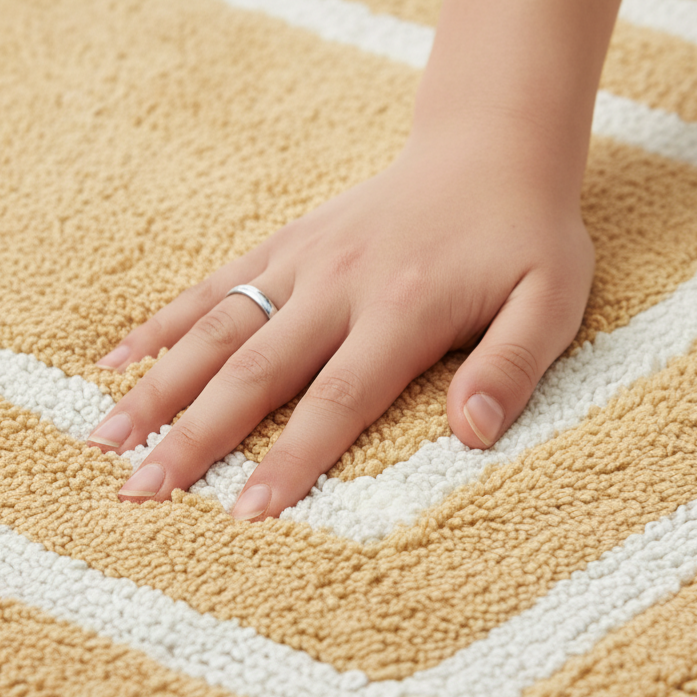 Framix Cotton Bath Mat - 40x60cm, Beige