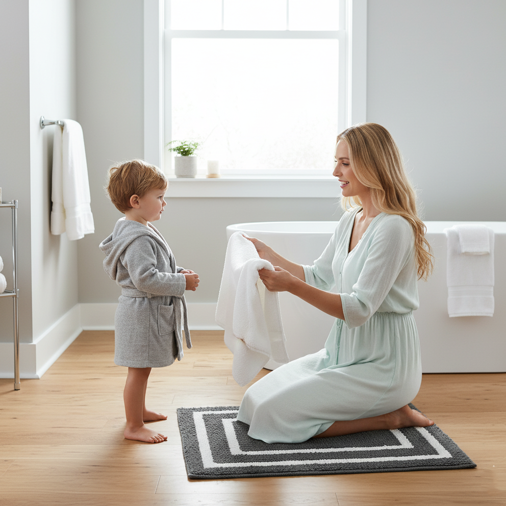 Framix Cotton Bath Mat - 40x60cm, Grey