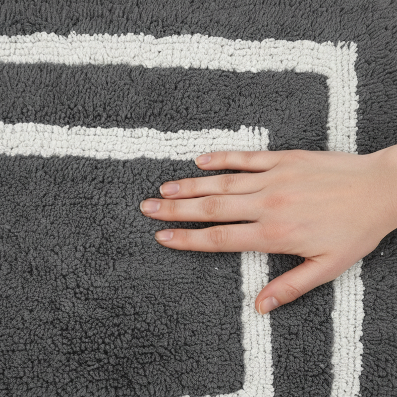 Framix Cotton Bath Mat - 40x60cm, Grey