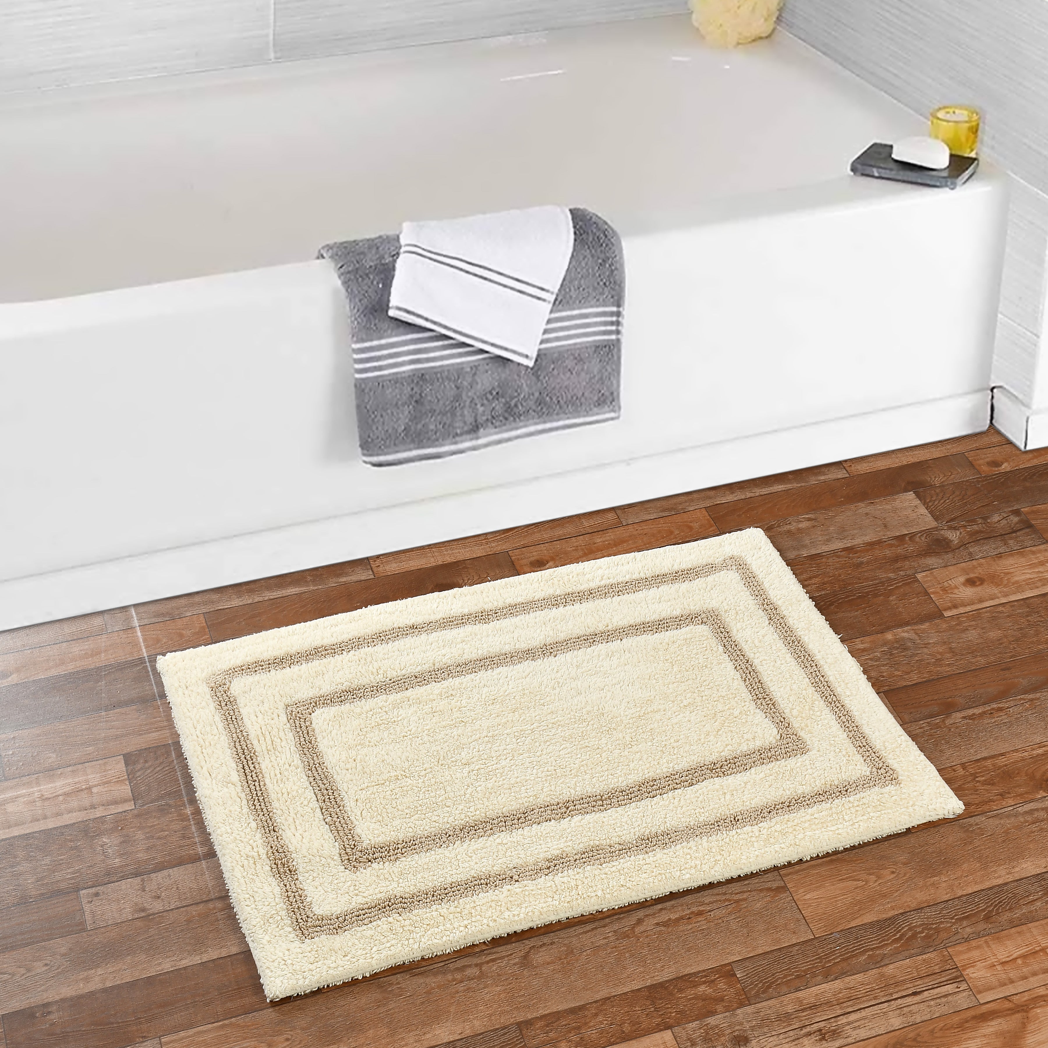 Framix Cotton Bath Mat - 40x60cm, Ivory