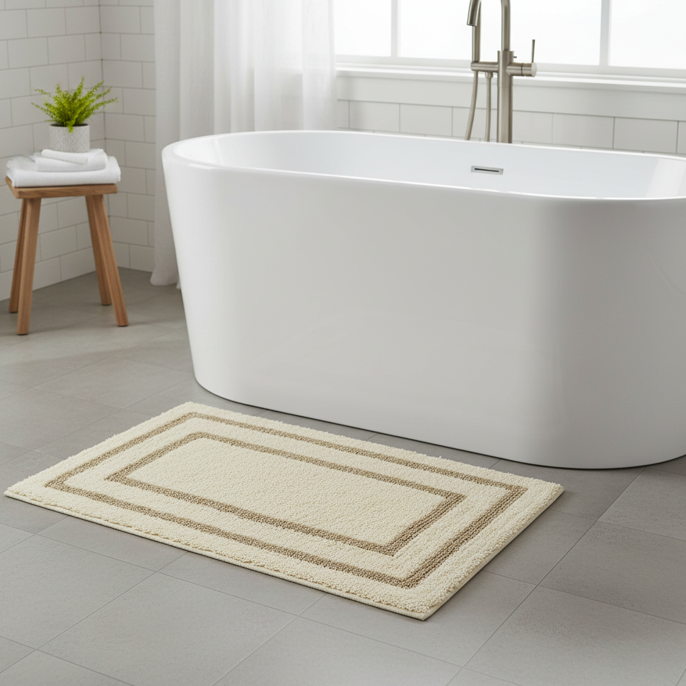 Framix Cotton Bath Mat - 40x60cm, Ivory