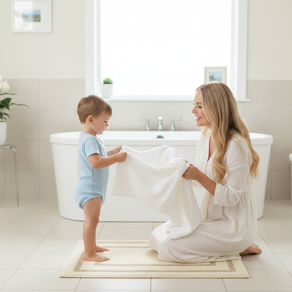 Framix Cotton Bath Mat - 40x60cm, Ivory