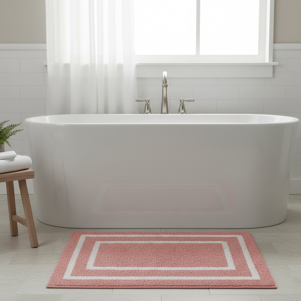 Framix Cotton Bath Mat - 40x60cm, Pink