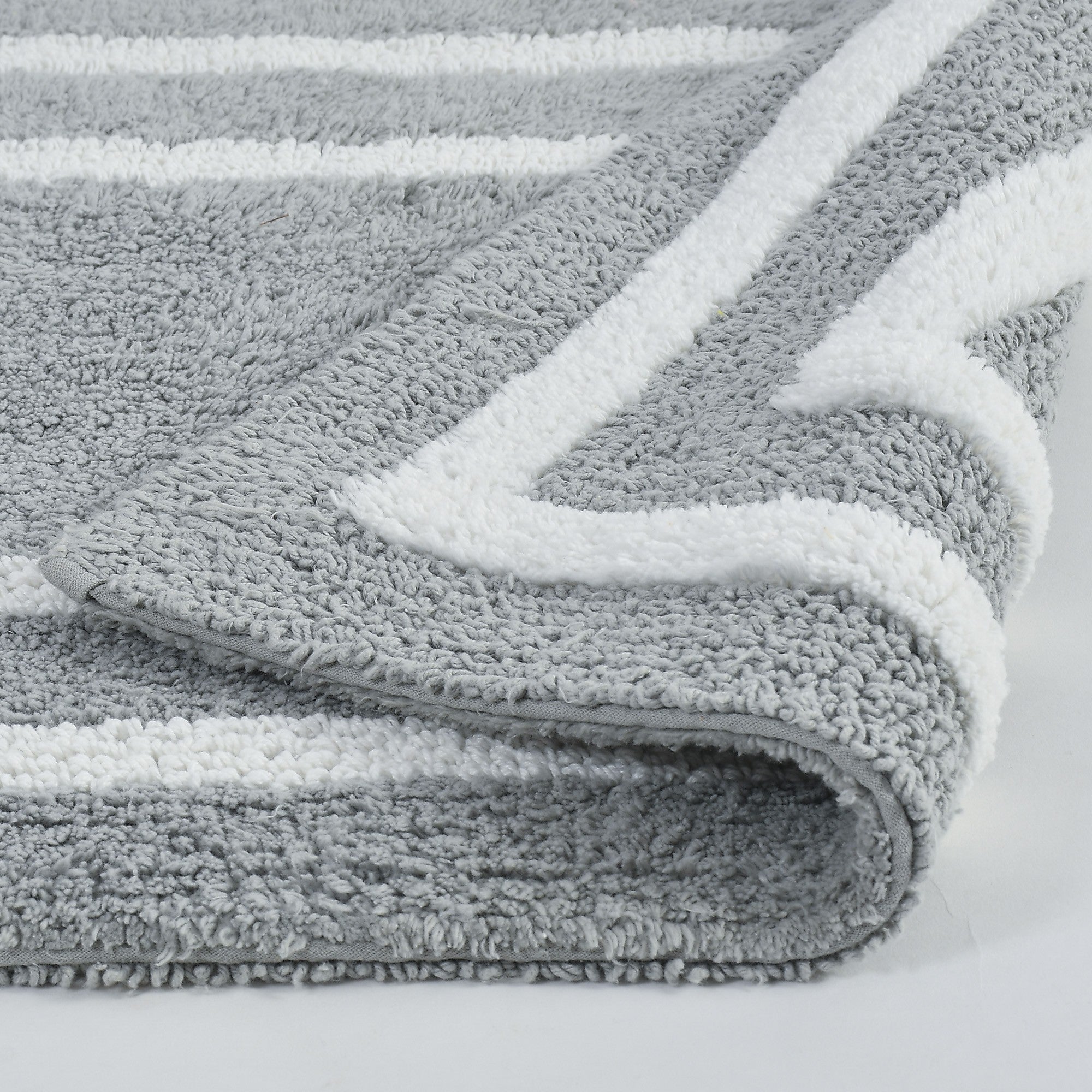 Framix Cotton Bath Mat - 50x80cm, Light Grey