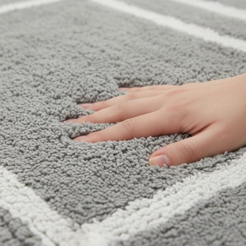 Framix Cotton Bath Mat - 50x80cm, Light Grey