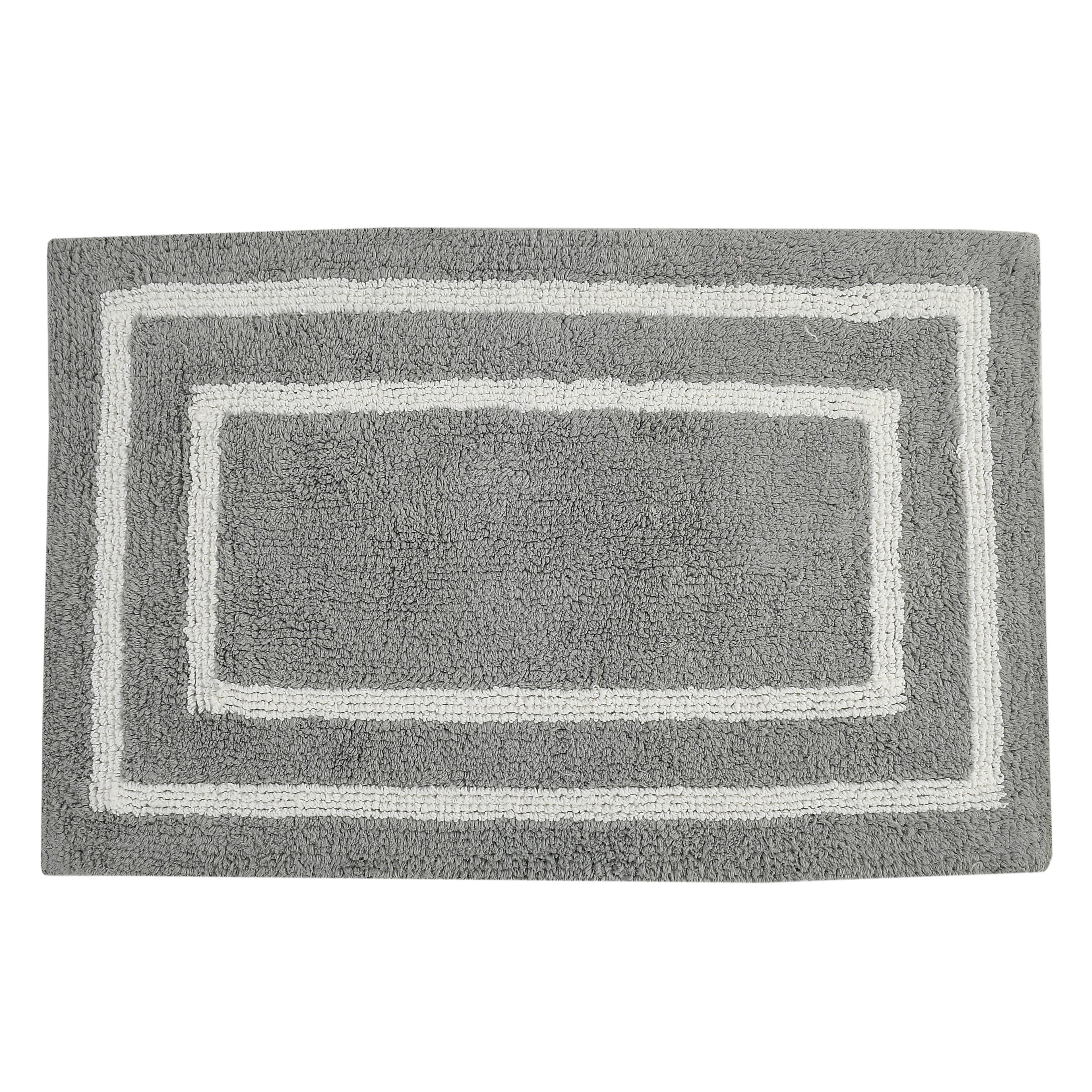 Framix Cotton Bath Mat - 50x80cm, Light Grey