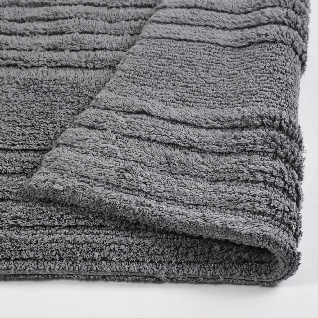 Triline Cotton Bath Mat - 40x60cm, Grey