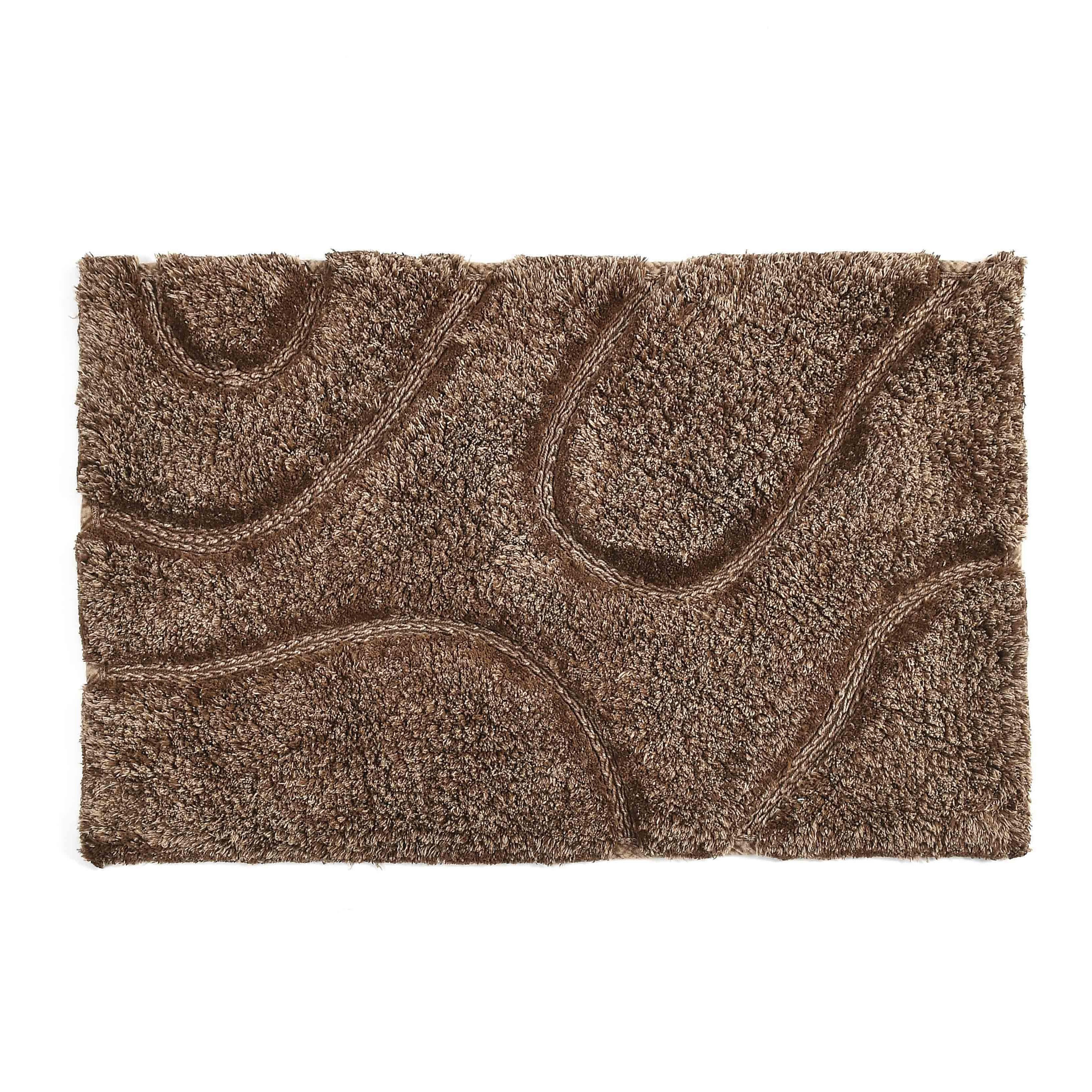 Wiva Cotton Bath Mat with Anti-Slip - 50x80cm, Brown