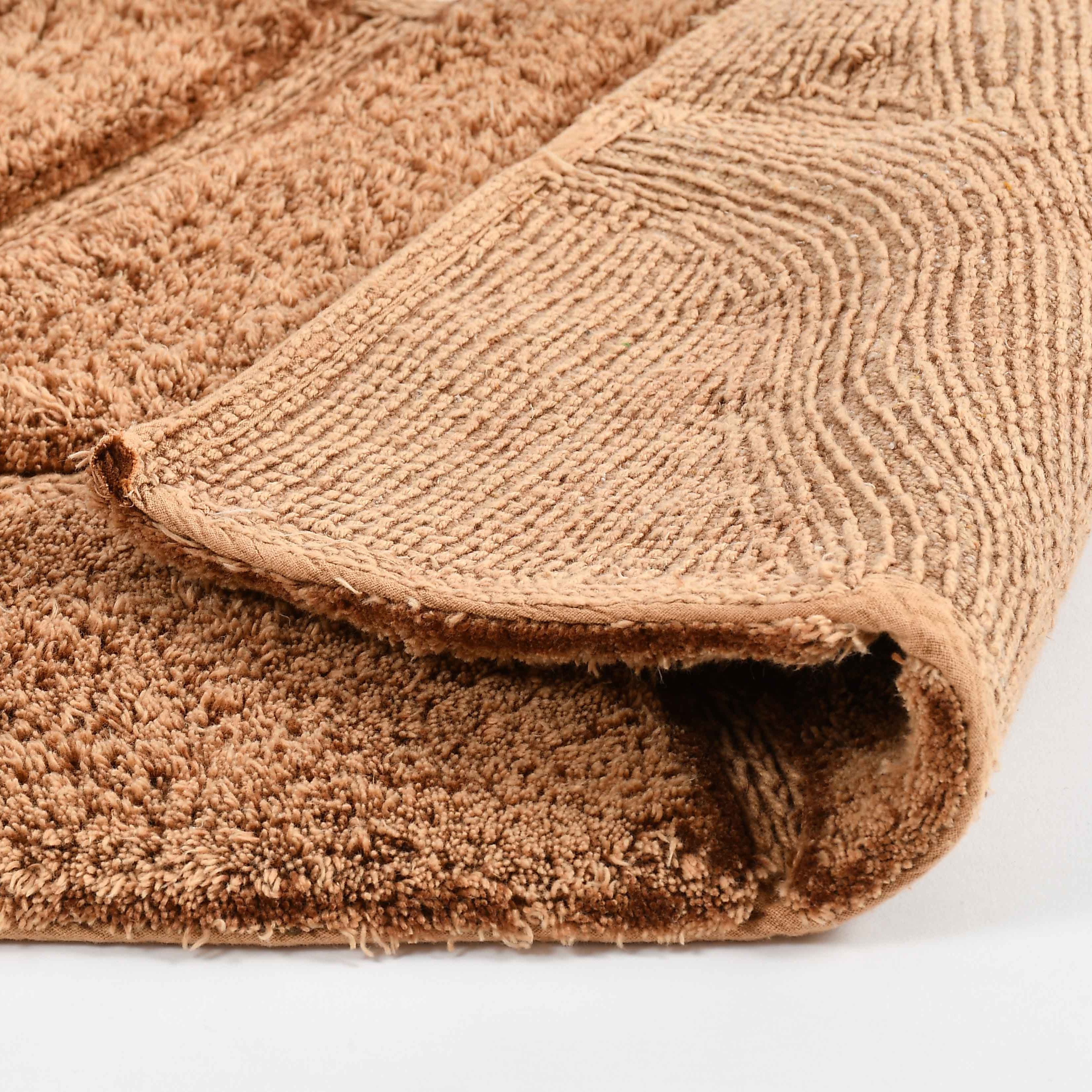 Wiva Cotton Bath Mat with Anti-Slip - 50x80cm, Copper