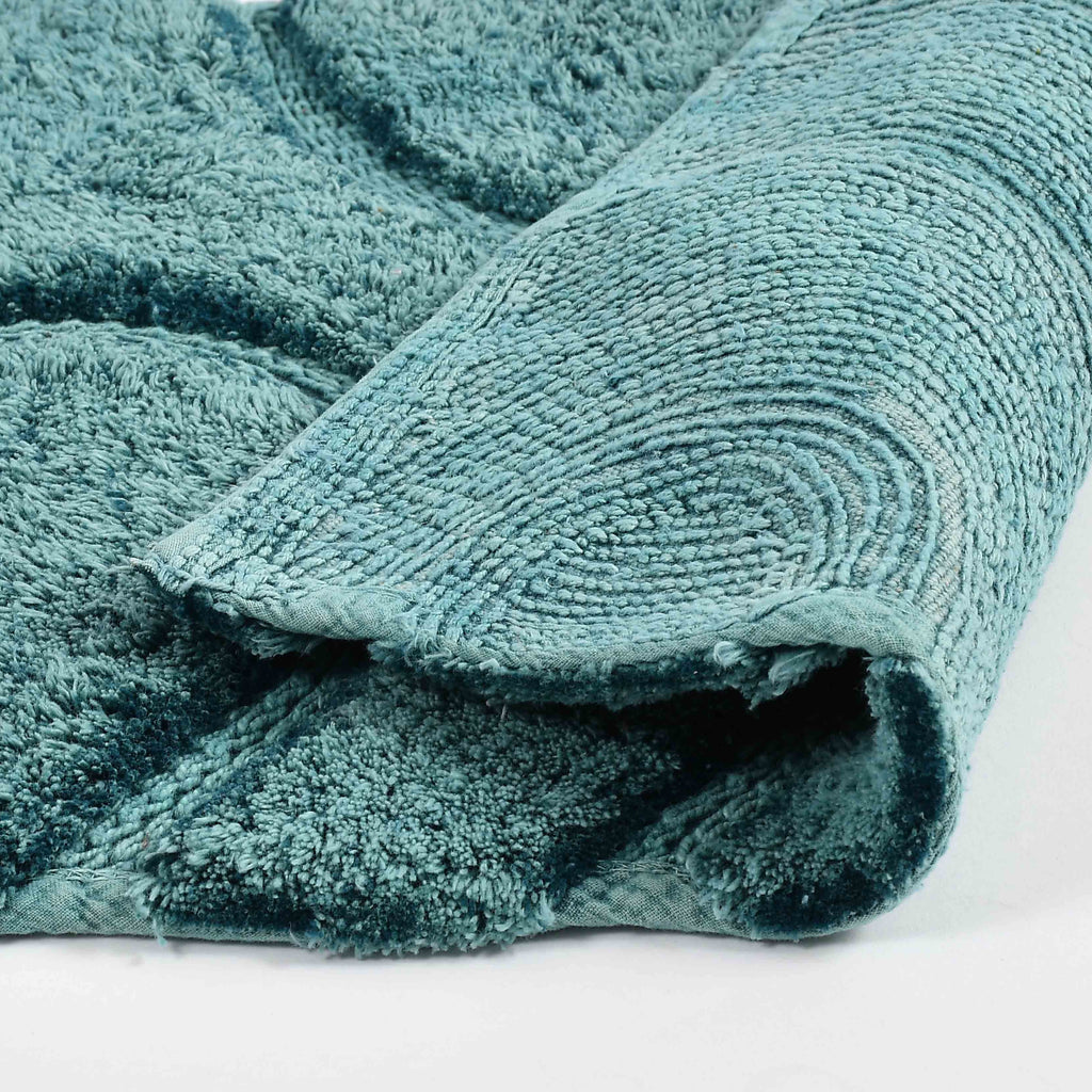 Wiva Cotton Bath Mat with Anti-Slip - 50x80cm, Jade