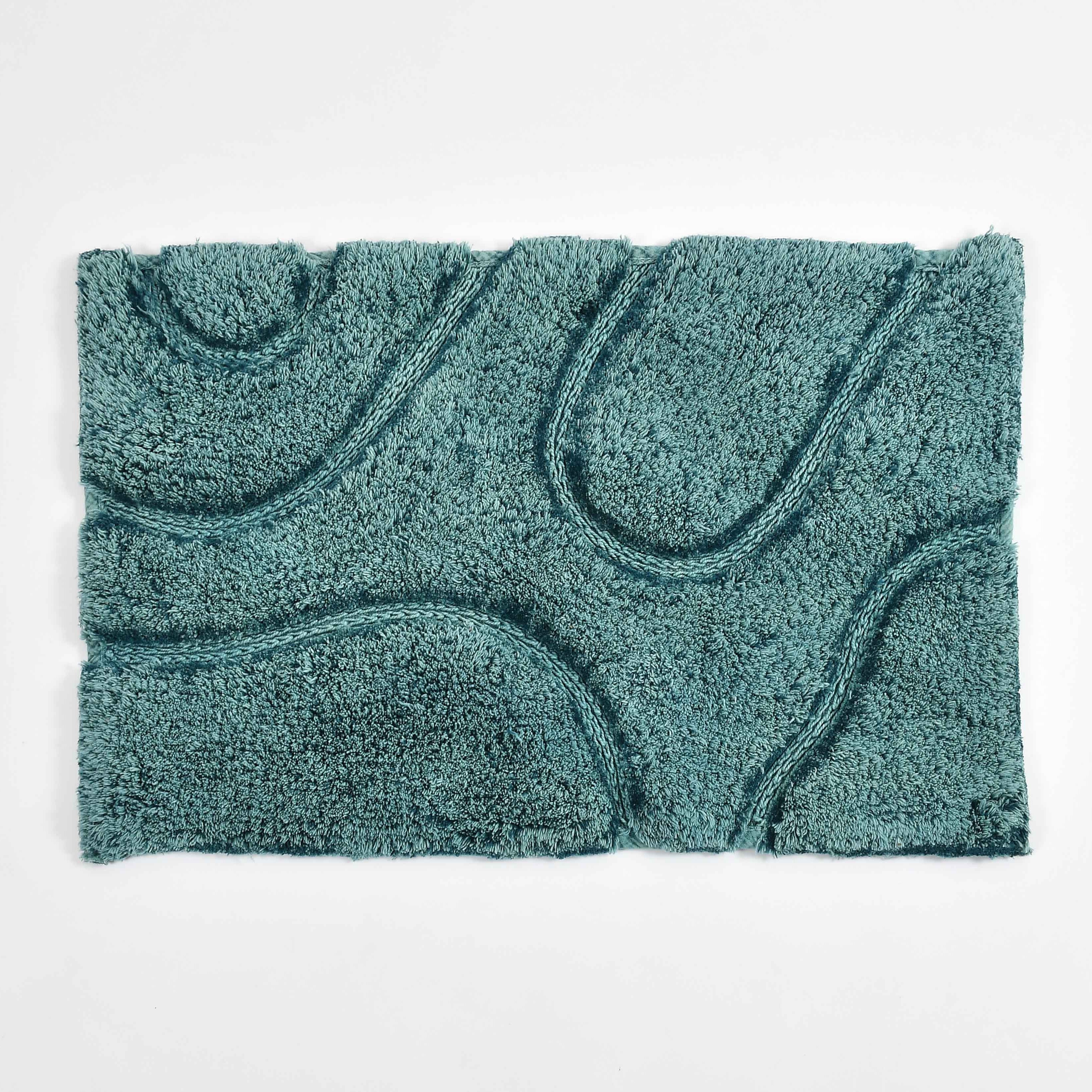 Wiva Cotton Bath Mat with Anti-Slip - 50x80cm, Jade