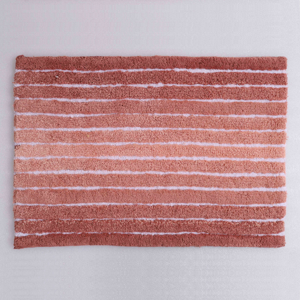 Ombre Cotton Bath Mat with Anti-Slip - 50x80cm, Blush