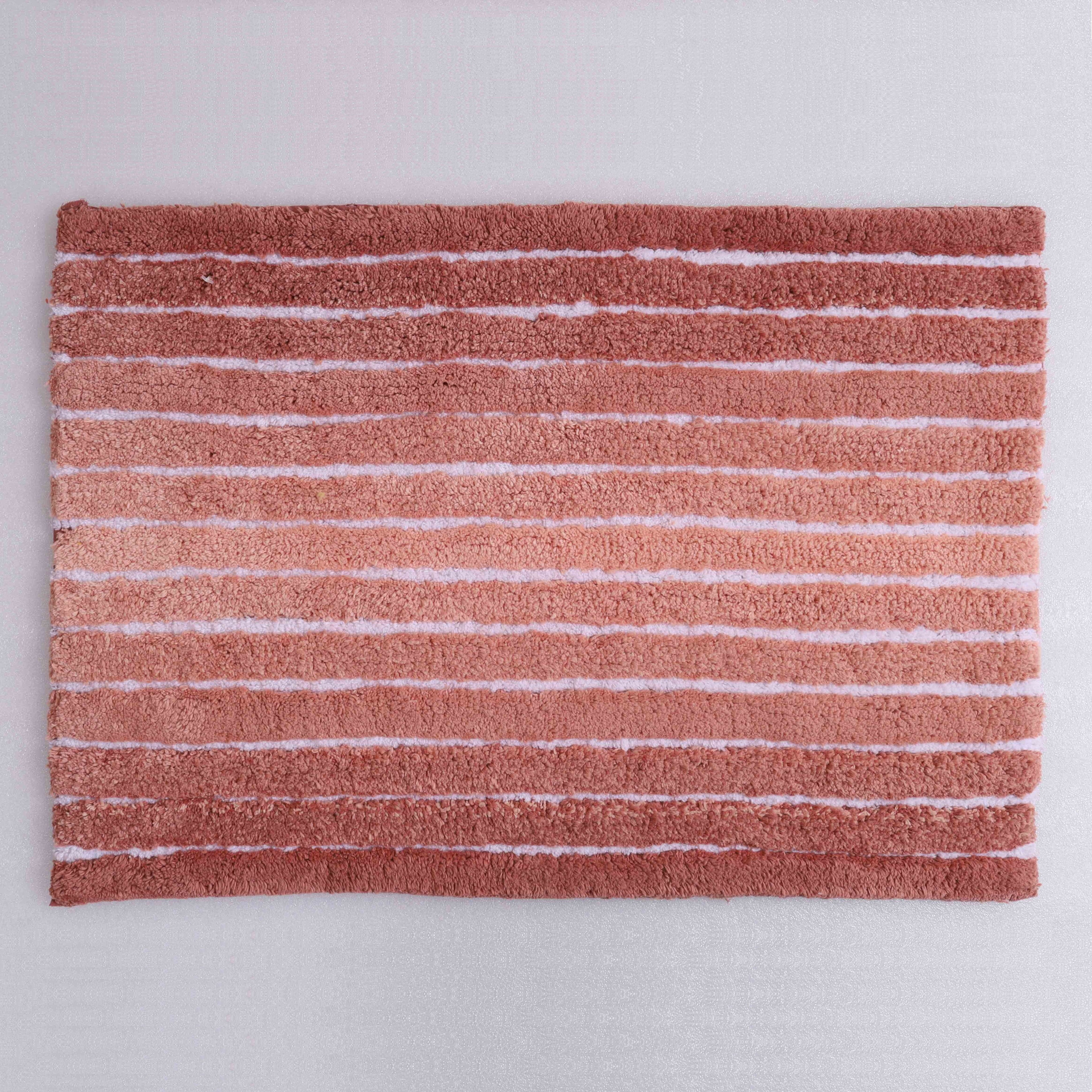 Ombre Cotton Bath Mat with Anti-Slip - 50x80cm, Blush