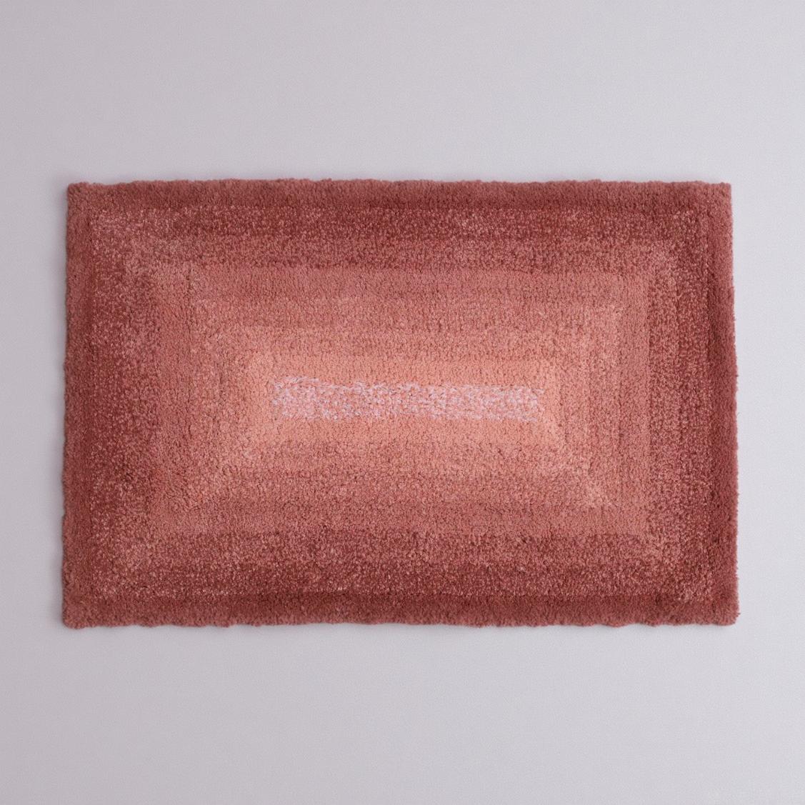 Layera Cotton Bath Mat with Anti-Slip - 50x80cm, Blush