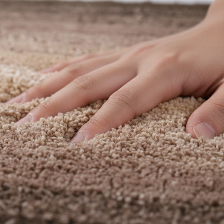 Layera Cotton Bath Mat with Anti-Slip - 50x80cm, Brown