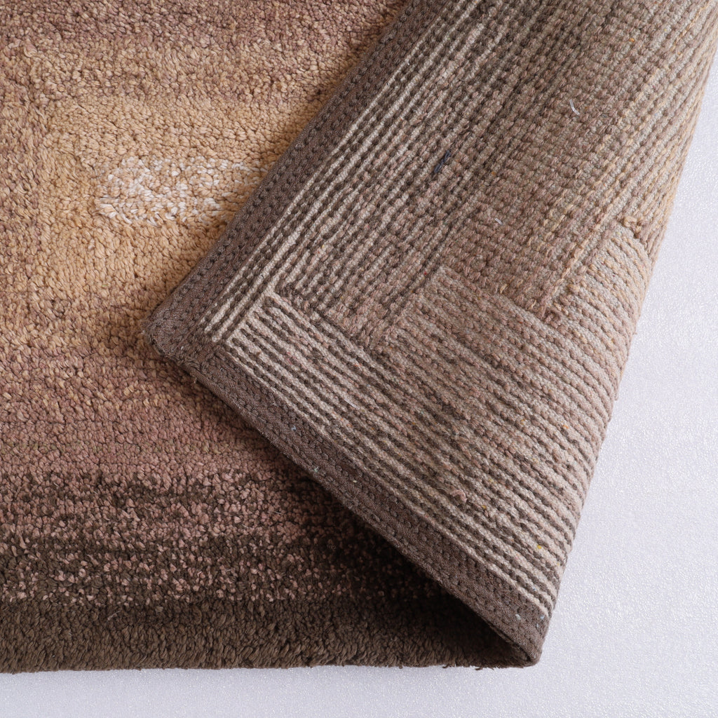 Layera Cotton Bath Mat with Anti-Slip - 50x80cm, Brown