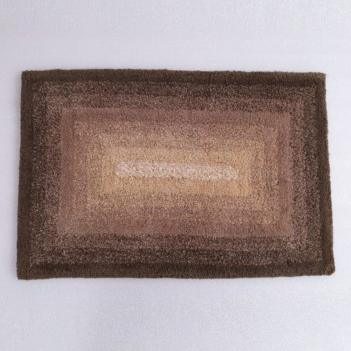 Layera Cotton Bath Mat with Anti-Slip - 50x80cm, Brown